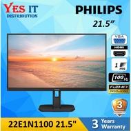 Philips 22E1N1100 21.5" FHD 100Hz IPS Monitor Black ( HDMI, VGA, DVI, 3 Yrs Warranty ) PHLIPS 27E2N1