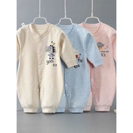 Baby Jumpsuit Spring Autumn Cotton 6 Newborn Pajamas 0 to 3 Months 12 Spring Clothes Romper Female B