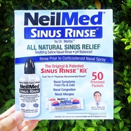 บรร เทา อา การ ไซ นัส และภูมิแพ้จากธรรมชาติ The Original & Patented Sinus Rinse Kit 50 Premixed Pack