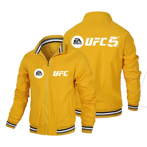 UFC Printed Cool Trend Motorcycle Jacket Baseball Set Men's Jacket Pilot Fashion Windbreaker 2025 Sp