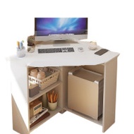 轉角電腦桌 - 67cm-暖白 | 家用台式電腦桌 | 角落工作台