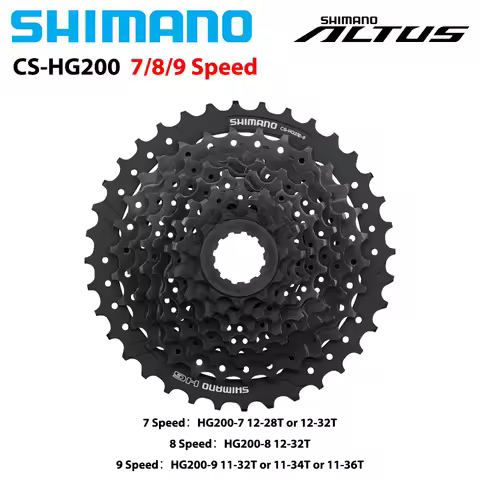 SHIMANO ALTUS 9-Speed HG200-9 TOURNEY TX 7Speed 8Speed HG200 HYPERGLIDE MTB Cassette Sprocket 12-28T