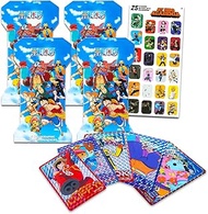One Piece Holographic Sticker 4 Pack - Bundle with 4 One Piece Blind Packs with Trading Card Sticker