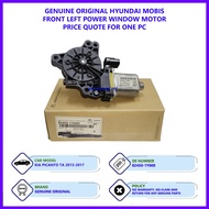 Kia Picanto TA 2013-2017 Genuine Original Front Power Window Motor (Left 82450-1Y000 / Right 82460-1