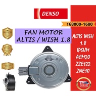 DENSO FAN MOTOR - 168000-1680 - ALTIS / WISH OLD 1.8 / IPSUM / ACM20 / ZZE122 / ZNE10