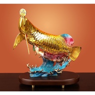 HIGH QUALITY DECORATIVE Arowana FISH STATUE, BRASS MATERIAL