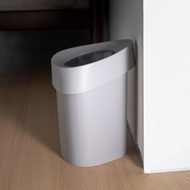 日本霜山 簡約風三角形轉角垃圾桶(附垃圾袋30張)-5L