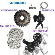 SHIMANO Tourney 7 Speed Groupset include M315 Shifter TY300 Rear Derailleur HG200 TZ500 Cassette Spr