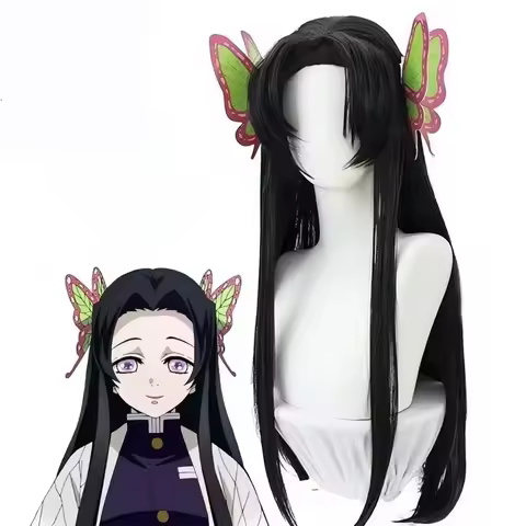 HAIRJOY Synthetic Hair Kochou Kanae Cosplay Costume Long Straight Wigs Cosplay Wig
