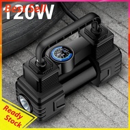 Car Tire Pump Auto Air Compressor with LED Light 12V Portable Auto Air Pump Electric Car Tire Inflat