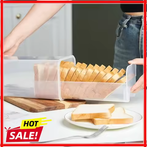 Bread Loaf Container Clear Airtight Bread Box With Lid Sandwich Bread Holder For Homemade Bread Tall