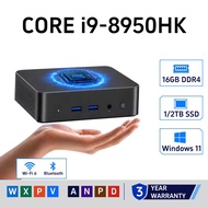 Portable Mini PC Intel Core i9 8950HK / i3 6100U Windows 11 Pro Mini PC 16GB DDR4 1TB 2TB SSD