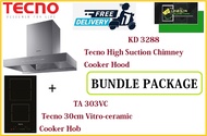 TECNO HOOD AND HOB BUNDLE PACKAGE FOR ( KD 3288 &amp; TA 303VC ) / FREE EXPRESS DELIVERY