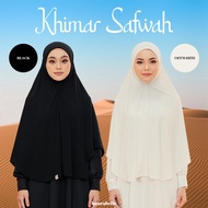 HAURABELLE KHIMAR SAFWAH | KHIMAR LABUH | KHIMAR HAJI UMRAH MOSSCREPE IRONLESS