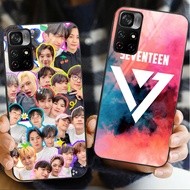 SEVENTEEN KPOP 05 Glass Phone Case For POCO F3 F4 F5 M3 M4 M5 M6 4G X3 X4 GT NFC X5 X6 PRO 5G