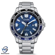 Citizen Eco-Drive AW1525-81L AW1525 Blue Analog Stainless Steel Solar Power Men's Watch