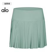 alo Summer High Waist Tummy Control Sports Tennis Skirt for Women Anti-Exposure Pleated Skirt Outdoo