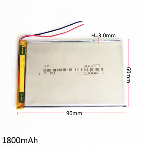 3.7V 1800mAh Lithium Polymer Lipo Rechargeable Battery Cells For E-books Power Bank 7" Tablet PC Lap