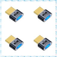[R Q M U] 4X Virtual HDTV 4K Display Headless Display Adapter Supports 1080P@60Hz/120Hz Maximum Reso