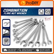 6mm To 27mm Combination Flare Nut Wrench Spanner Set Spanar Paip Ratchet Wrench Rachet Hand Tool Oil