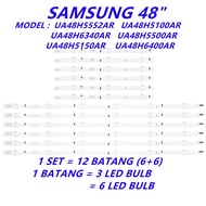 NEW 12PCS/SET UA48H5552AR UA48H5100AR UA48H6340AR UA48H5500AR UA48H5150AR UA48H6400AR SAMSUNG 48" LE