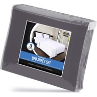 Utopia : UTPUB0272* Bedding Soft Brushed Twin Bed Sheet Set-Grey