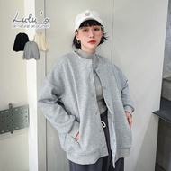 LULUS [A03210168] Y Inner Brushed Fleece Double Pocket Ribbed Edge Jacket 3 Colors 1202