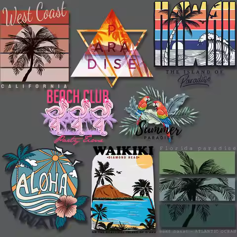 Florida Paradise East Coast-Atlantic Ocean West Coast California Beach Club Summer Paradise Iron Sti