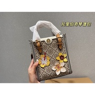 Tory Burch Tory Burch piano score (flower model) / the same paragraph in the counter / 2022 trend new / leather women's bag /