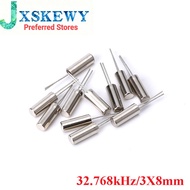 20pcs 32.768kHz 32.768 kHz 32768HZ 32.768k Hz Frequency Oscillator Crystal Cylender 3X8 mm 3*8 mm 3X