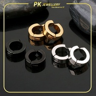 Clip Earrings Men Earrings Korean Anting Anting Lelaki Stud Earrings Emas Korea  916 Emas Bangkok 91
