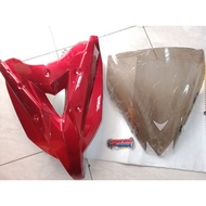 Motorcycle front Body shield plus old Nmax Visor, front Body Cover plus old Nmax Visor