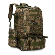 TH-KOK กระเป๋าเป้ทหาร 55L กระเป๋าท่องเที่ยว วัสดุทนทานสึก ของแท้ผ้าสนามแบบหนา900D ระบบจัดเก็บแบบหลายถัง กันน้ำ กระเป๋าเดินป่า มีสินค้าพร้อมส่ง มีประกัน
