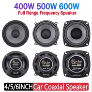 ♟4/5/6 Inch Car HiFi Coaxial Speaker 400W 500W 600W Universal Automotive Subwoofer Speakers Full ☃☀