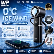 WP SELECTED handheld fan cooling 15000mAh Portable 20 in 1 Fans with 100 Speeds Powerbank Function
