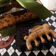 小兔子檀木梳子經絡按摩梳禮盒裝免費刻字