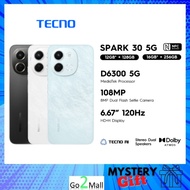 TECNO Spark 30 5G Smartphone (12GB RAM + 128GB ROM) (16GB RAM + 256 ROM) 6.67" Display / 120Hz / NFC