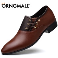 ORNGMALL Plus Size 38-48 Men's Pointed Leather Shoe Breathable Luxury Formal Shoes Casual Business Shoes Dress Oxford Party Office Wedding Shoes