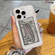 Human Body Frame Suitable For Apple 17PROMAX Phone Case iPhone16 Magnetic 13 Large Hole 11 Transpare