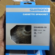 Shimano CS - HG50 10 SPEED CASSETTE SPROCKET Gear Size 11T - 36T Or 11-36