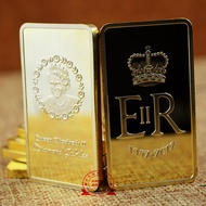 In Stock United Kingdom Queen Elizabeth II Gold Bar British Diamond Jubilee Of Elizabeth II REPLICA