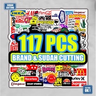 117pcs colorful series stickers pack brand stickers aesthetic stickers already cutting