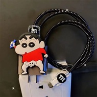 Cute cartoon Crayon Shin-Chan charger cover for VIVO V40 V29 5G 80W V807073L0A0 1M cable protector F