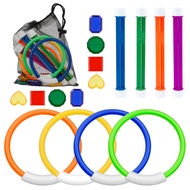 Pool Toys for Kids Ages 8-12 4-8, 16 PCS Pool Diving Toys for Kids Age 3-10, Summer Underwate Swimmi