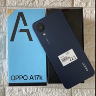 oppo a17k 3/64 gb second bekas fullset