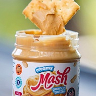 เนยถั่วลิสง  เนยถั่วลิสงทาขนมปัง ชนิดบดหยาบ และบดละเอียด 340 กรัม Mash Crunchy Peanut Butter