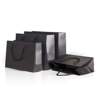 MillionParcel Black Premium Paper Bag L32 x W10 x H26