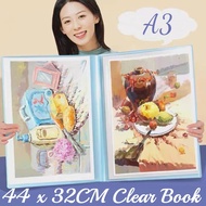 A3 Clear Book Expanding File Folder Organizer Paper Organizer Clear Book A3 Clear Folder Clearbook