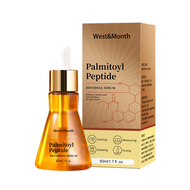 West&amp;Month Anti Wrinkle Facial Essence To Fade Fine Lines Moisturize Moisturize Firm And Tender Skin Essence 50ml Bosin Peptide Reversal Serum Palmitoyl Peptide Stimulates And Filling Liquid Dissolving Wrinkle Collagen Oil