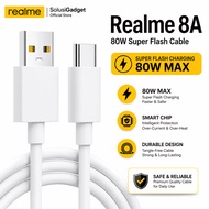 Realme 8A Fast Charging Type C 80W SuperDart VOOC Cable Original